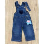 SALOPETTE LUNGA DI JEANS CON CHARMS