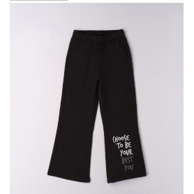 PANTALONE TUTA A ZAMPA LEGGERMENTE FELPA