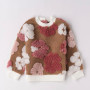 FELPA GIROCOLLO CON FIORI I.DO 3/8 ANNI