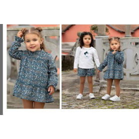 VESTITINO CON FIORI ATIVO 4/12 ANNI