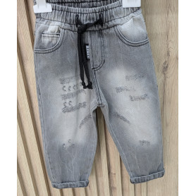 JEANS CON ELASTICO REBEL 3/7 ANNI