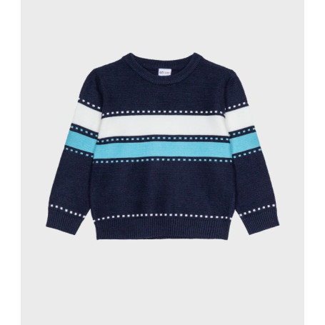 MAGLIONCINO GIROCOLLO A STRISCE ATIVO