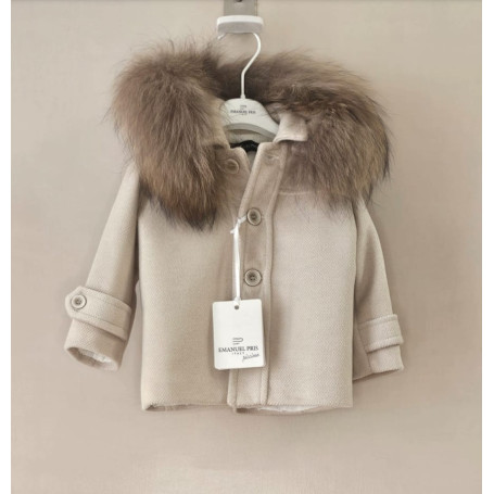 CAPPOTTO CON CAPPUCCIO E PELLICCIA