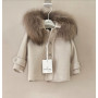 CAPPOTTO CON CAPPUCCIO E PELLICCIA