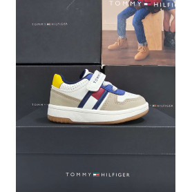 SNEAKER BASSA LACCI E STRAPPO TOMMY