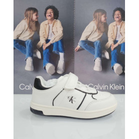 SNEAKER BASSA CON LACCI E STRAPPO CALVIN