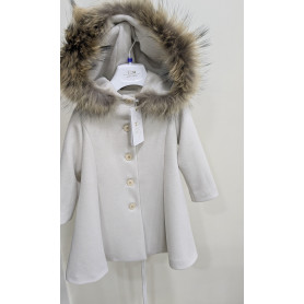 CAPPOTTO CON CAPPUCCIO E PELLICCIA