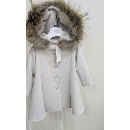 CAPPOTTO CON CAPPUCCIO E PELLICCIA