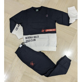 TUTA GIROCOLLO FELPATA POLO CLUB