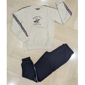 TUTA GIROCOLLO FELPATA POLO CLUB