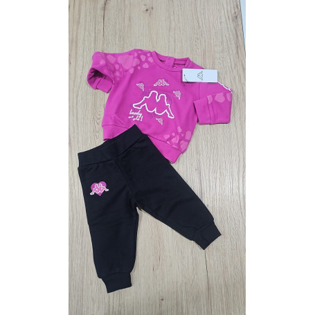 TUTA GIROCOLLO FELPATA NEONATA