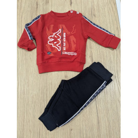 TUTA GIROCOLLO FELPATA NEONATO