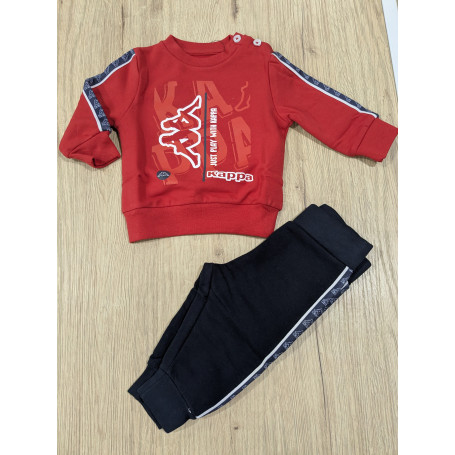 TUTA GIROCOLLO FELPATA NEONATO