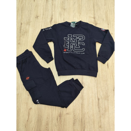 TUTA GIROCOLLO FELPATA POLO CLUB