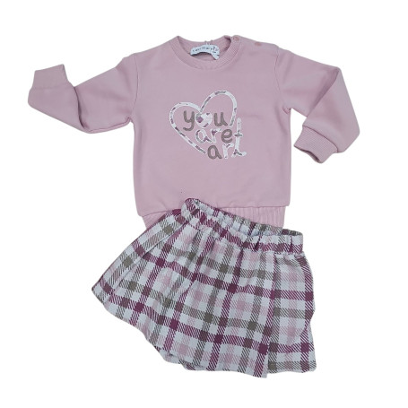 COMPLETO CON GONNELLINA FELPATO