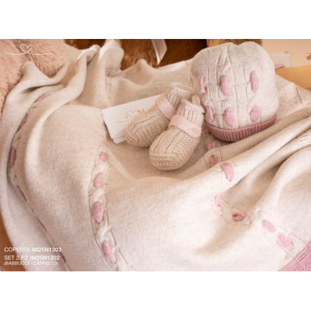 COPERTINA IN LANA TRAFORATA