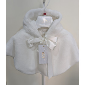 MANTELLA DI PELLICCIA CON CAPPUCCIO