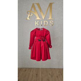 VESTITINO IN VELLUTO CON FIORE