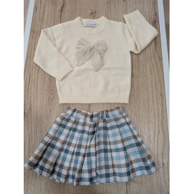 COMPLETO CON GONNELLINA E MAGLIONCINO