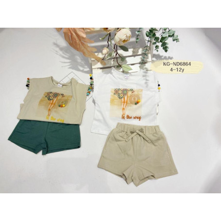 COMPLETO CON SHORTS ATIVO 4/12 ANNI