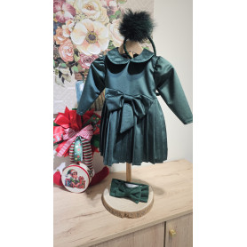 VESTITINO IN VELLUTO CON FIOCCO