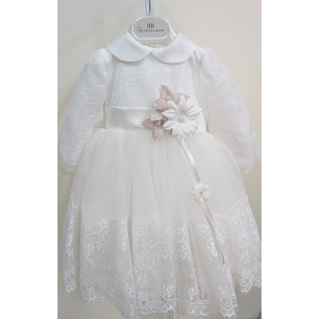 ABITO BATTESIMALE CON FIORE