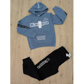 TUTA CON CAPPUCCIO FELPATA KAPPA