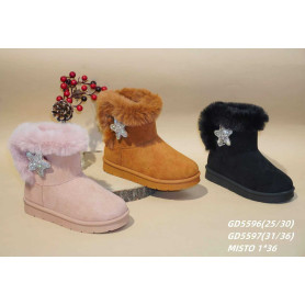 STIVALETTO BASSO CON PELLICCIA