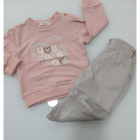 COMPLETO DUE PEZZI FELPATO 12/36M