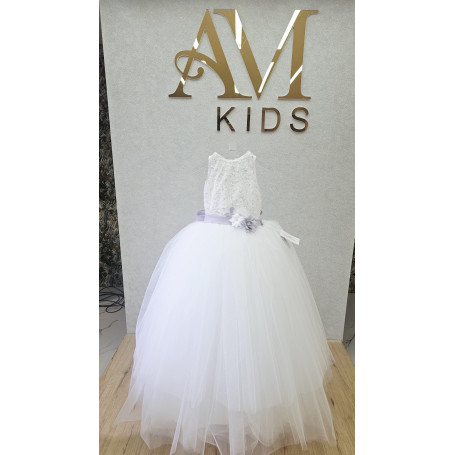 ABITO COMUONIONE CON PIZZO