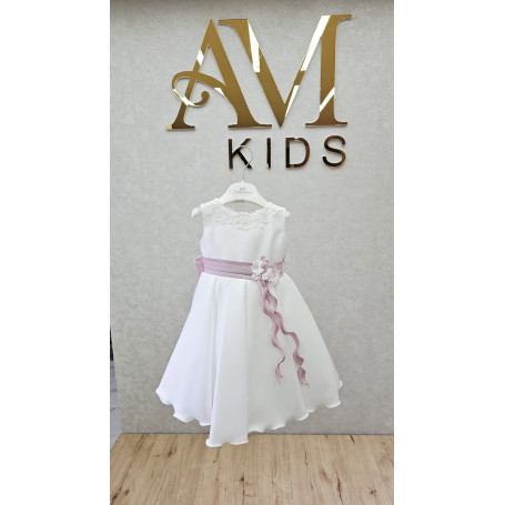 ABITO BATTESIMALE CON FIORE