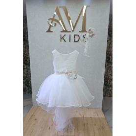 ABITO COMUNIONE CON FIORE CONFORT