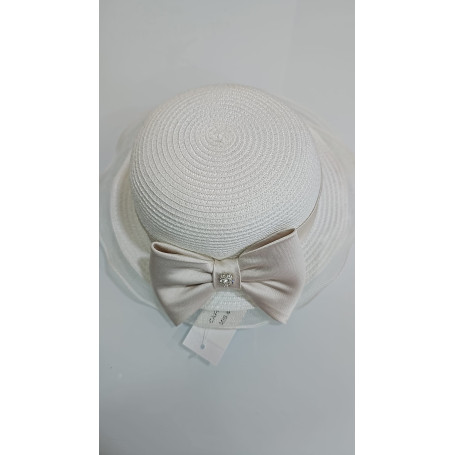 CAPPELLO IN PAGLIA CON FIOCCO