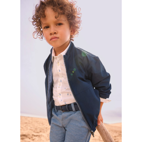 GIACCA A VENTO REVERSIBILE LINO