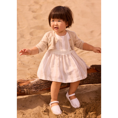 VESTITINO A RIGHE CON FASCIA