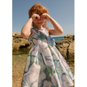 VESTITO MIKADO STAMPATO