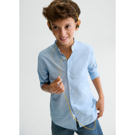 CAMICIA MANICA LUNGA COLLO COREANO