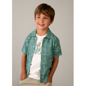 CAMICIA MANICA CORTA STAMPATA MAYORAL