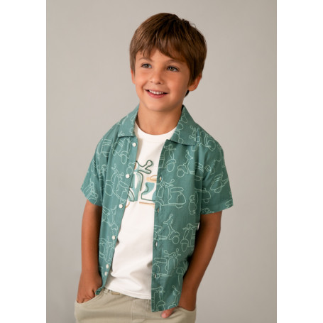 CAMICIA MANICA CORTA STAMPATA MAYORAL
