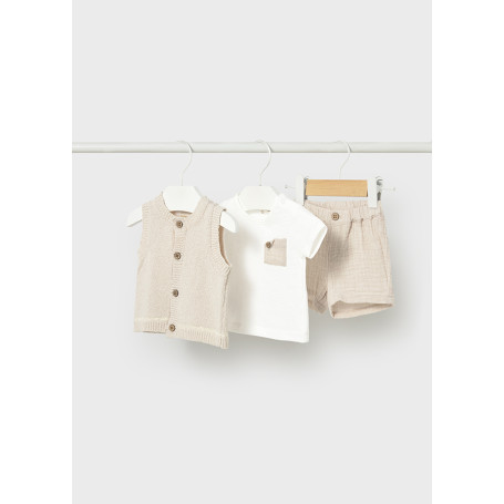 COMPLETO PANTALONE CORTO CON GILET