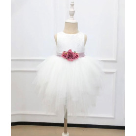 ABITO IN TULLE E CORPETTO IN PIZZO