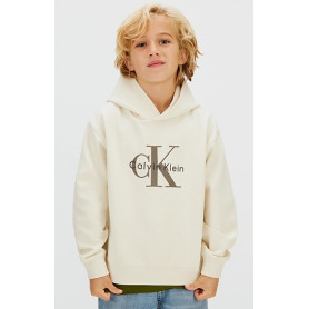 FELPA CON CAPPUCCIO GARZATA CALVIN KLEIN
