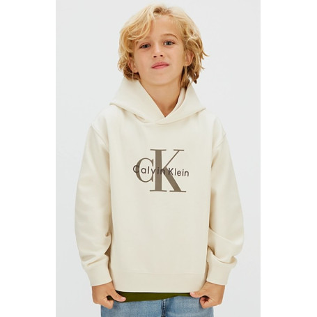 FELPA CON CAPPUCCIO GARZATA CALVIN KLEIN