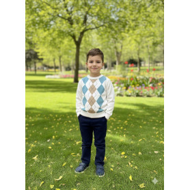 COMPLETO CON MAGLIONCINO 3/7 ANNI