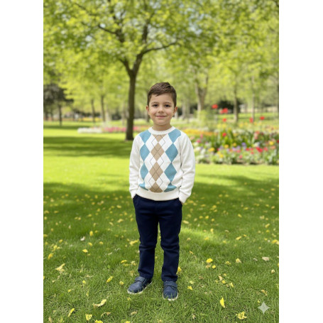 COMPLETO CON MAGLIONCINO 3/7 ANNI