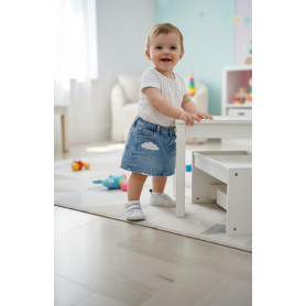 GONNA IN DENIM CON BRILLANTINI 12/36M