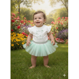 COMPLETO CON GONNA IN TULLE ATIVO 12/36M