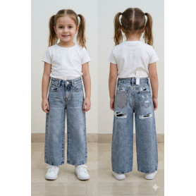 JEANS CON TASCHE BRILLANTINATE 4/14