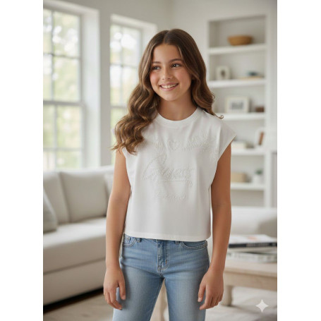 T-SHIRT CON RICAMO GUESS 8/16A