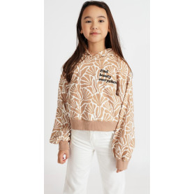 FELPA CON CAPPUCCIO GARZATA ATIVO 6/14A